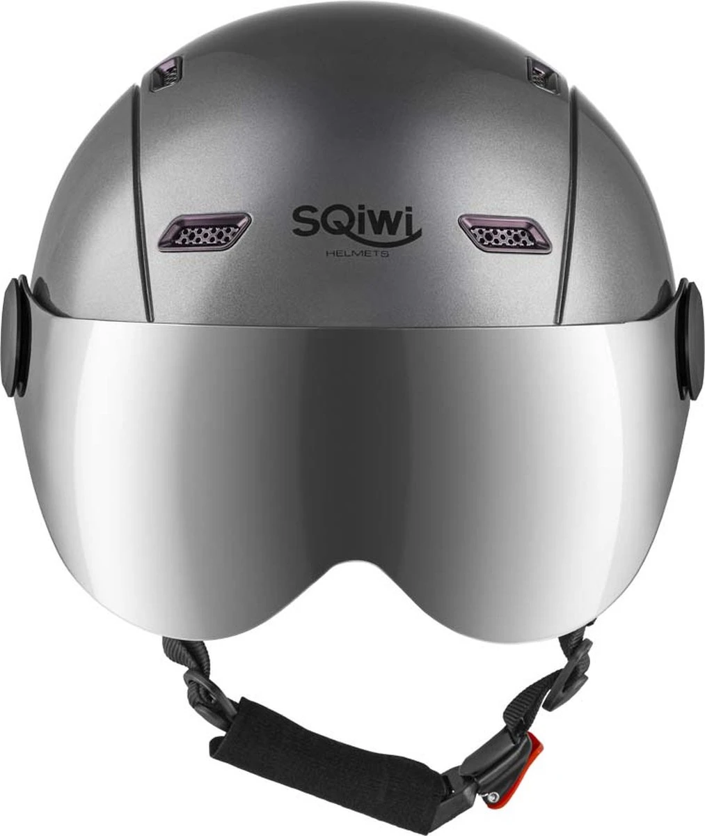 SQiwi Skihelm Met Vizier - Titanium - Unisex - Maat 58 - 60 (L/XL) 4 SQiwi Skihelm Met Vizier - Titanium - Unisex - Maat 58 - 60 (L/XL) - Afbeelding 2