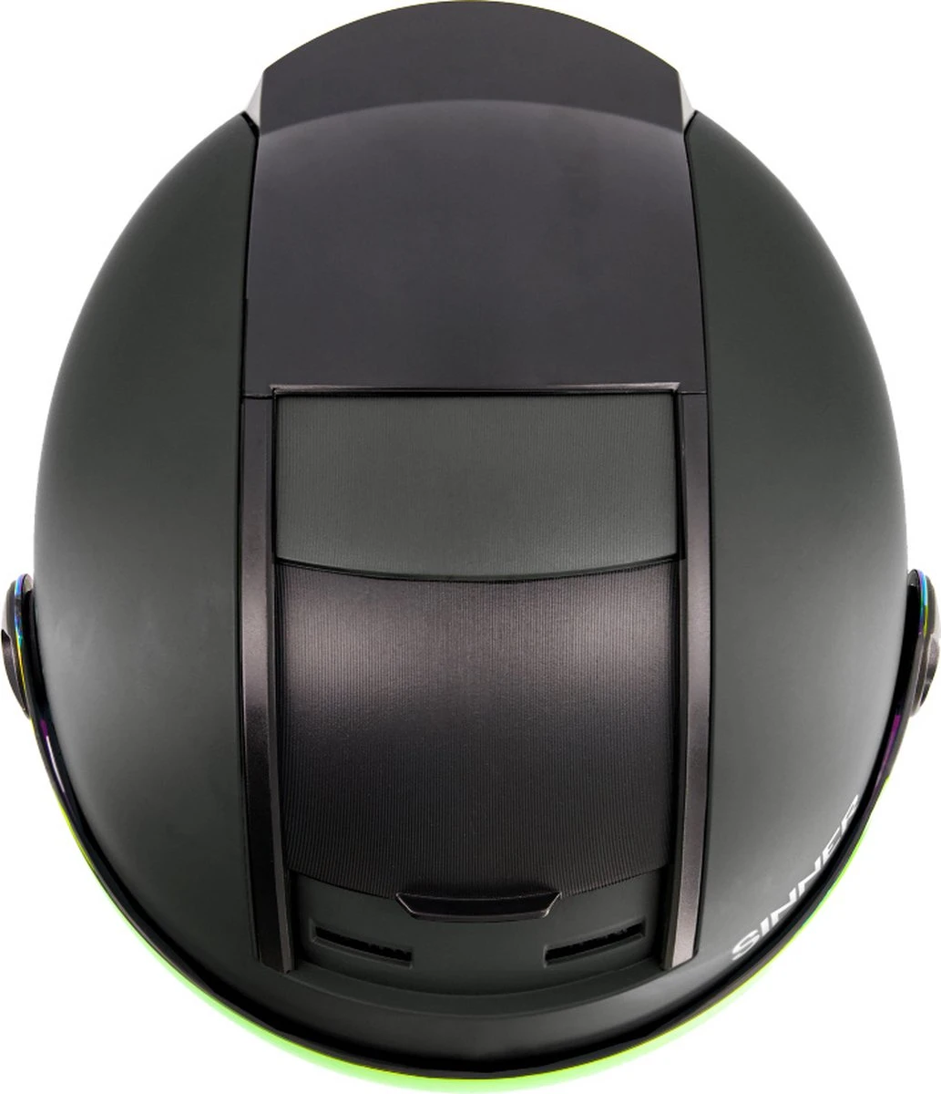 Sinner Bullit Visor Skihelm Met Vizier | Matte Black | Red Mirror Cat.2 | Maat: 52 - 54 Cm 4 Sinner Bullit Visor Skihelm Met Vizier | Matte Black | Red Mirror Cat.2 | Maat: 52 - 54 Cm - Afbeelding 3