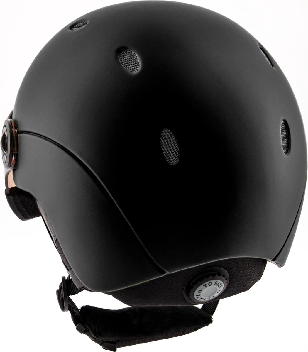Sinner Titan Visor Trans+ Skihelm Met Vizier | Matte Black | Orange Cat 1-3 | Maat: 63 - 64 Cm 5 Sinner Titan Visor Trans+ Skihelm Met Vizier | Matte Black | Orange Cat 1-3 | Maat: 63 - 64 Cm - Afbeelding 3