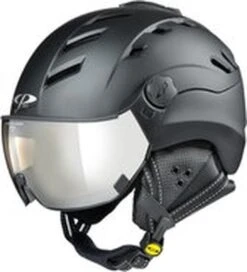 CP Camurai - Skihelm Met Vizier - Zwart - 56-58/M - Meekleurend Vizier Cat. 1-2 (☁/❄/☀)