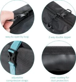 Navaris Skitas Heren En Dames - Tas Voor Een Paar Ski's En Skistokken - Hoes Met Ritssluiting En Schouderriemen - Wintersporttas In Zwart/turkoois 9 Navaris Skitas Heren En Dames - Tas Voor Een Paar Ski's En Skistokken - Hoes Met Ritssluiting En Schouderriemen - Wintersporttas In Zwart/turkoois -SINNER || Brunotti || Barts Verkoop 1113x1200