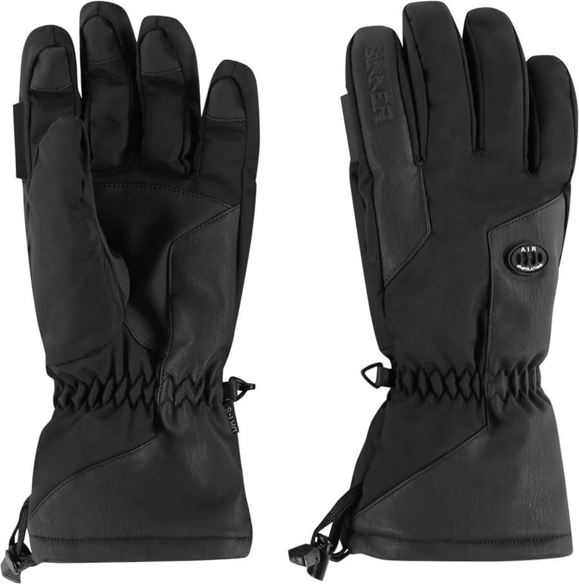 Sinner Alps Dames Handschoenen - Zwart | Small (S) - 8 Inch 3 Sinner Alps Dames Handschoenen - Zwart | Small (S) - 8 Inch