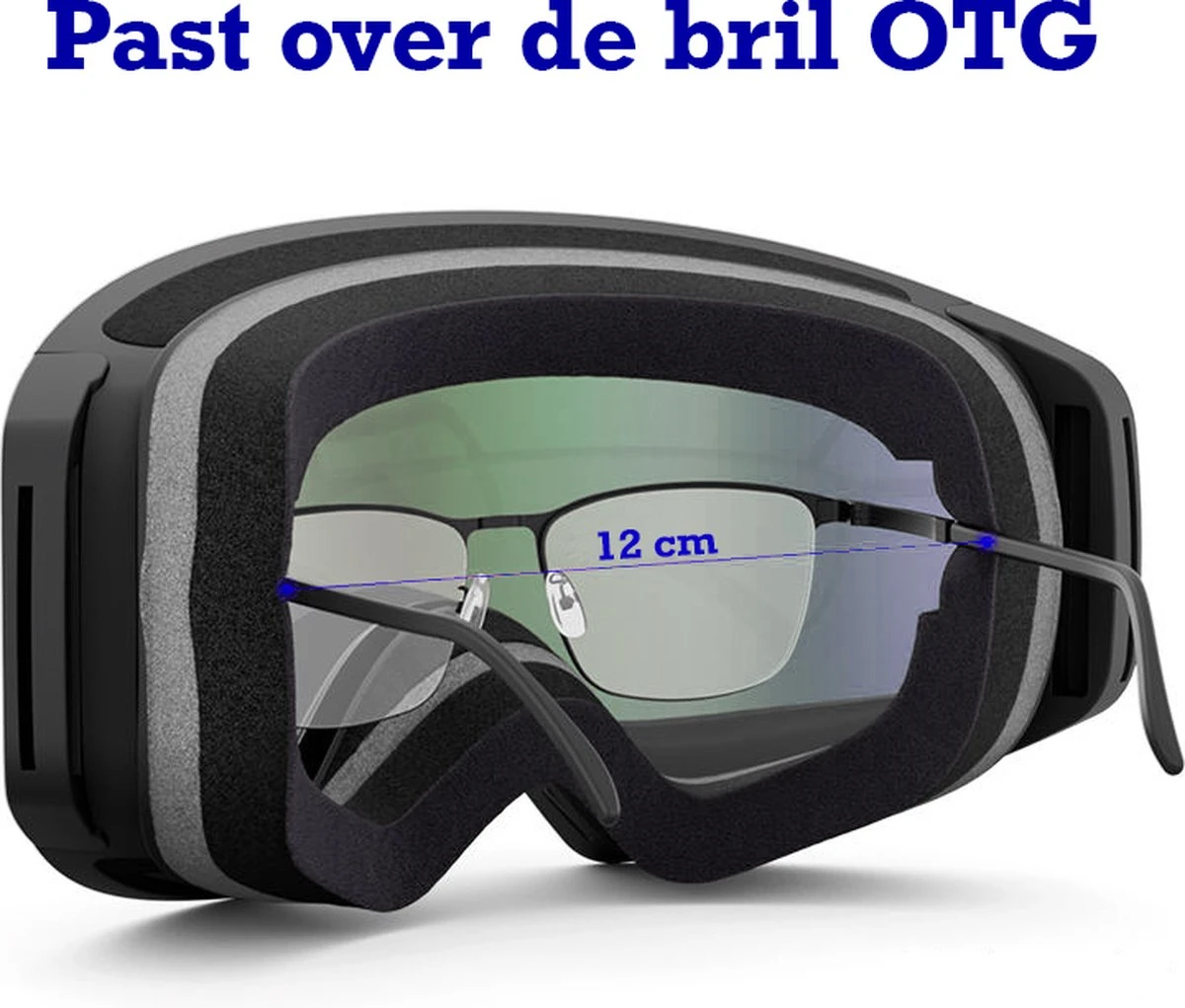 FLAKER Fire Zwart - Magnetische Skibril + Beschermcase - Cat. 3 8 FLAKER Fire Zwart - Magnetische Skibril + Beschermcase - Cat. 3 - Afbeelding 6