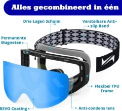 VAIN Arctic Carver - Unisex Skibril - Magnetisch Wisselbaar - 100% UV -SINNER || Brunotti || Barts Verkoop 1200x1092 1