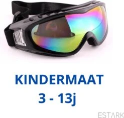 ESTARK® Skibril Kind - Kinder Skibril Ecostare - Multicolor - One Size Zwart - Unisex Pro Ski Bril - Junior Kids Skibril - Kinderskibril - Snowboard Bril - Pro Skribril -SINNER || Brunotti || Barts Verkoop 1200x1141