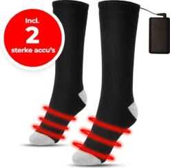Saaf Verwarmde Sokken - Elektrisch - Oplaadbaar - Incl. Oplader - 3 Standen - Unisex - Maat 38-44