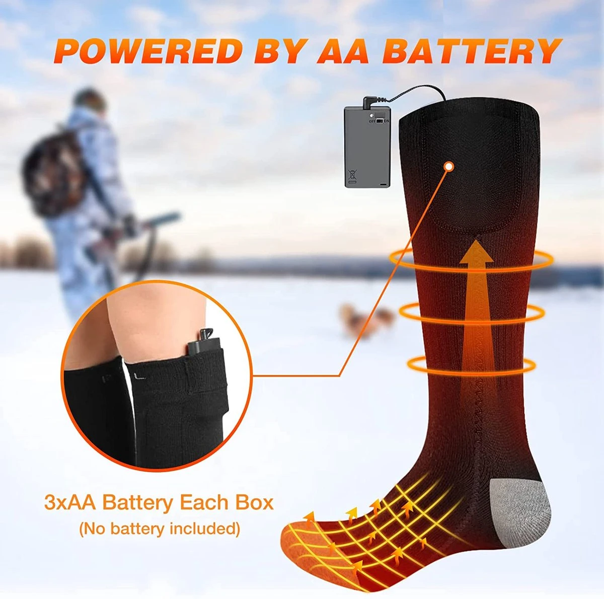 Elektrisch Verwarmde Sokken Met Accu 8 Elektrisch Verwarmde Sokken Met Accu - Afbeelding 6