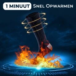 Basila® Elektrische Sokken - Zwart - Unisex Voor Vrouwen En Mannen - Free Size - 4000mAh Accu - USB Oplaadbaar - Verwarmde Sokken Met Accu -SINNER || Brunotti || Barts Verkoop 1200x1200 15