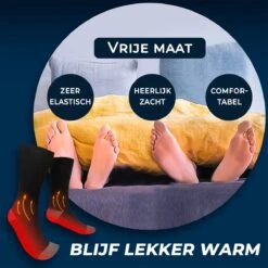 Basila® Elektrische Sokken - Zwart - Unisex Voor Vrouwen En Mannen - Free Size - 4000mAh Accu - USB Oplaadbaar - Verwarmde Sokken Met Accu -SINNER || Brunotti || Barts Verkoop 1200x1200 16