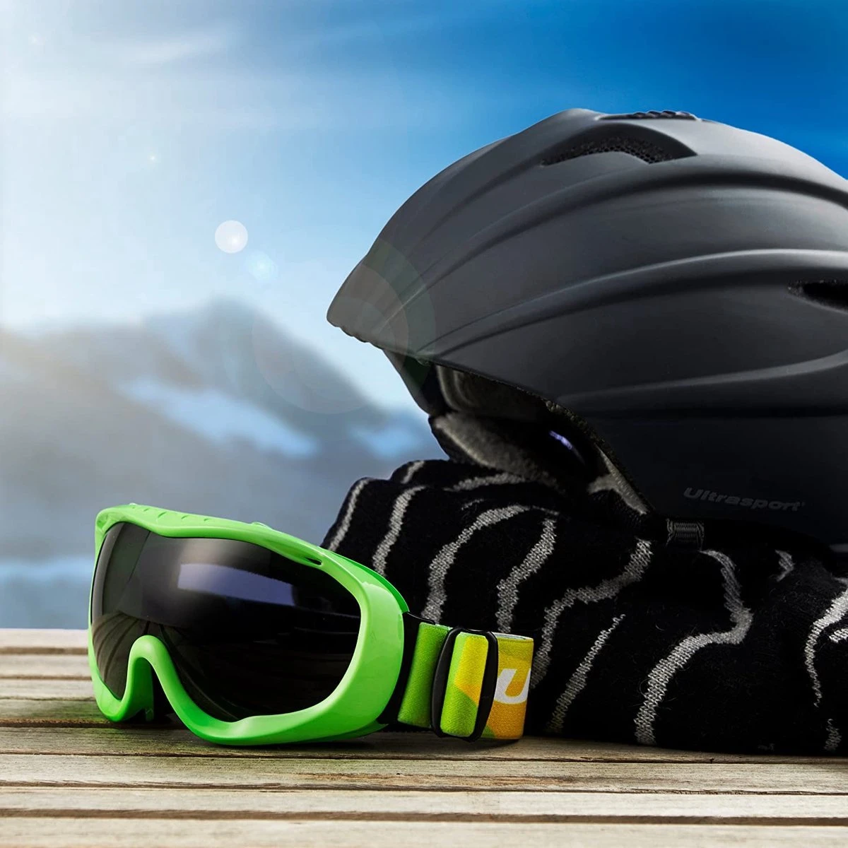 Skibril Snowboard Bril - Anti Fog - Groen, Gele Lens - Unisex Volwassen - Wintersport 4 Skibril Snowboard Bril - Anti Fog - Groen, Gele Lens - Unisex Volwassen - Wintersport - Afbeelding 2