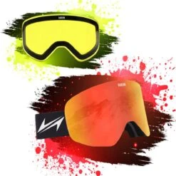 VAIN Scarlet Skibril Pack - Anti-condens - UV400 - Rode + Extra Lens