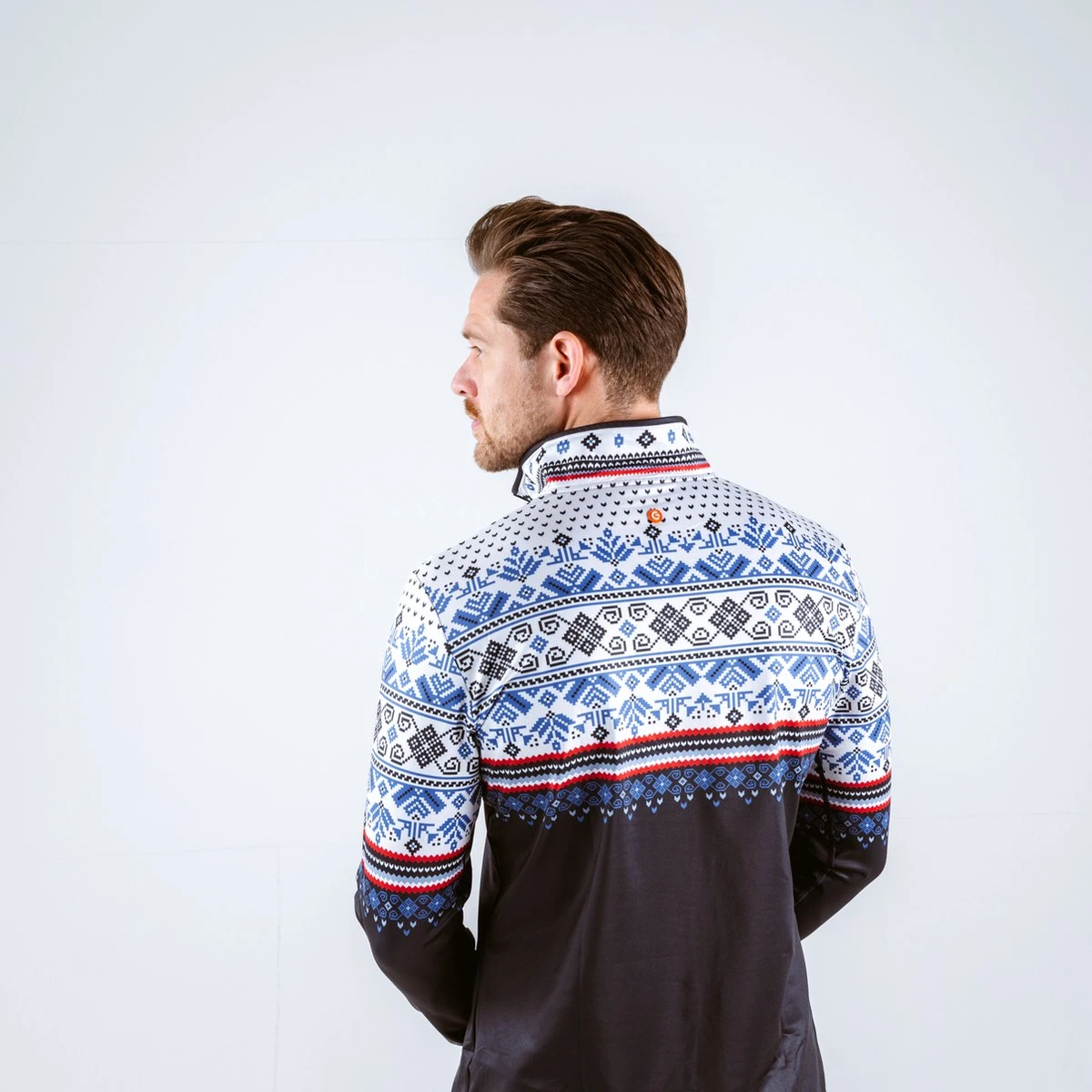 Gareth & Lucas Skipully The Fifteen - Heren S - 100% Gerecycled Polyester - Midlayer Sportshirt - Wintersport 7 Gareth & Lucas Skipully The Fifteen - Heren S - 100% Gerecycled Polyester - Midlayer Sportshirt - Wintersport - Afbeelding 5