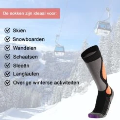 MyStand Skisokken - Wintersportsokken - Skiën Snowboarden Of Wandelen - Wintersokken Compressie - Dames/Heren - One Size - Maat 37 Tot 47 - Oranje -SINNER || Brunotti || Barts Verkoop 1200x1200 22