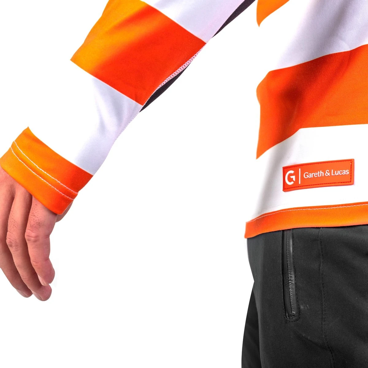 Gareth & Lucas Skipully The Four - Heren M - 100% Gerecycled Polyester - Midlayer Sportshirt - Wintersport 6 Gareth & Lucas Skipully The Four - Heren M - 100% Gerecycled Polyester - Midlayer Sportshirt - Wintersport - Afbeelding 4