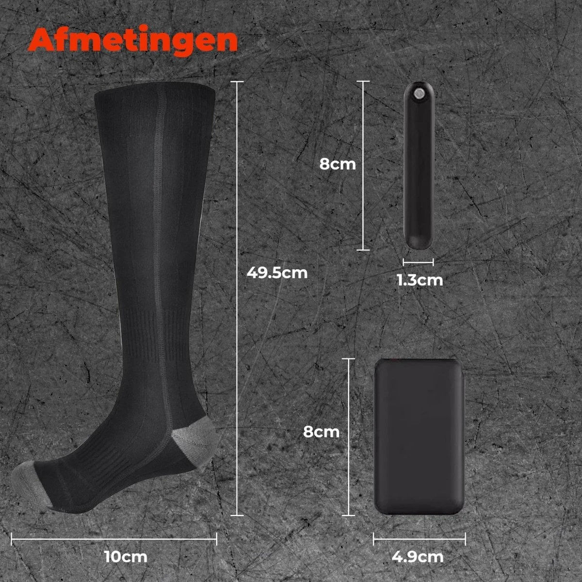 B-care Verwarmde Sokken - Elektrische Sokken - One Size Fits All - Inclusief Oplaadbare Accu - 4000 MAh Batterijen - 3 Verschillende Warmte Standen - Thermosokken - Wintersport - Wandelen - Skiën - Skivakantie - Skisokken 8 B-care Verwarmde Sokken - Elektrische Sokken - One Size Fits All - Inclusief Oplaadbare Accu - 4000 MAh Batterijen - 3 Verschillende Warmte Standen - Thermosokken - Wintersport - Wandelen - Skiën - Skivakantie - Skisokken - Afbeelding 6
