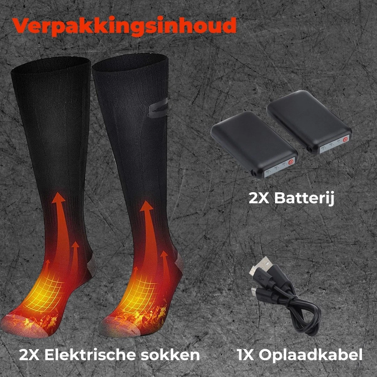 B-care Verwarmde Sokken - Elektrische Sokken - One Size Fits All - Inclusief Oplaadbare Accu - 4000 MAh Batterijen - 3 Verschillende Warmte Standen - Thermosokken - Wintersport - Wandelen - Skiën - Skivakantie - Skisokken 9 B-care Verwarmde Sokken - Elektrische Sokken - One Size Fits All - Inclusief Oplaadbare Accu - 4000 MAh Batterijen - 3 Verschillende Warmte Standen - Thermosokken - Wintersport - Wandelen - Skiën - Skivakantie - Skisokken - Afbeelding 7