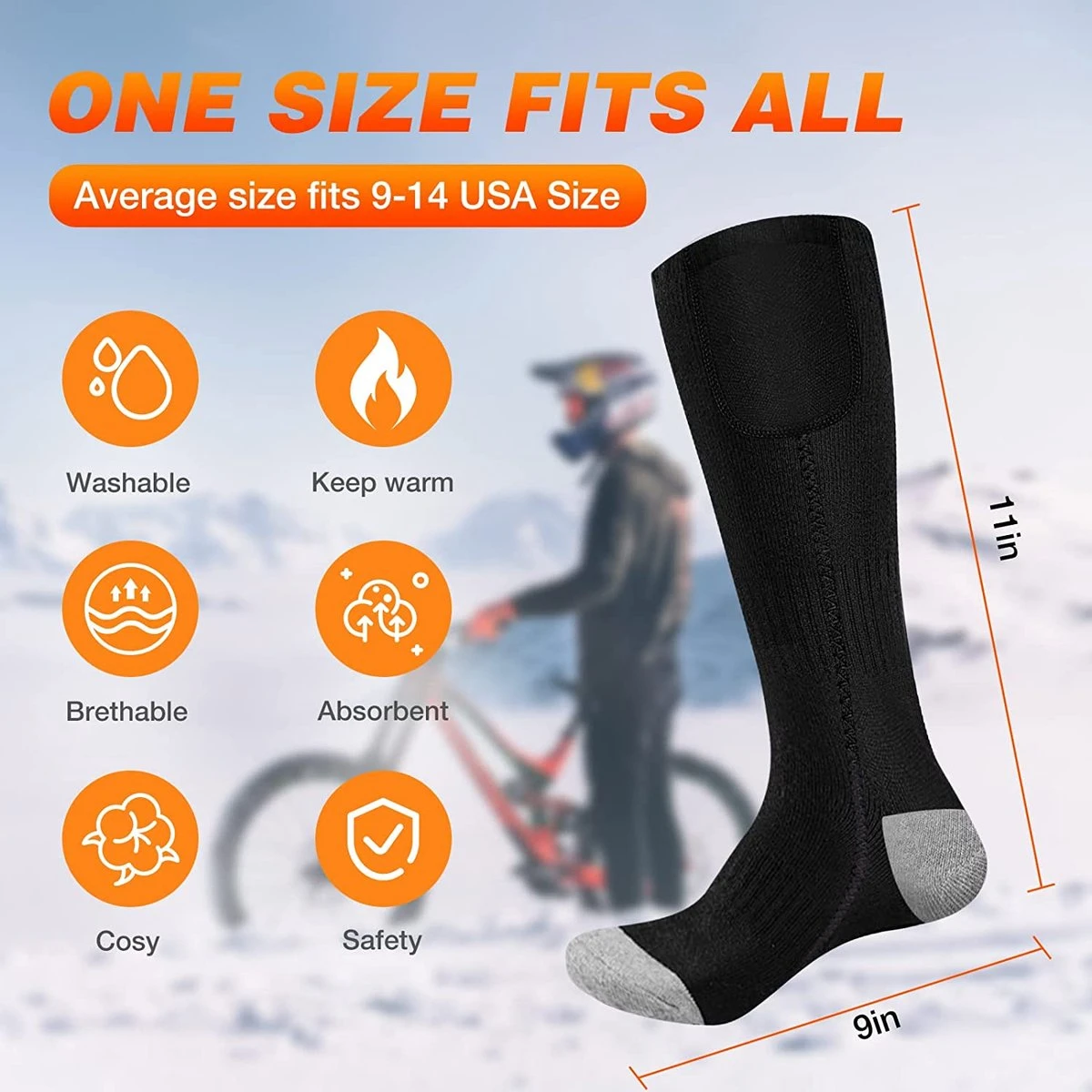 Elektrisch Verwarmde Sokken Met Accu 9 Elektrisch Verwarmde Sokken Met Accu - Afbeelding 7