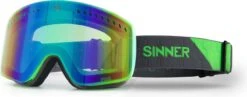 SINNER Pine Skibril - Groen Frame + Groene Spiegellens