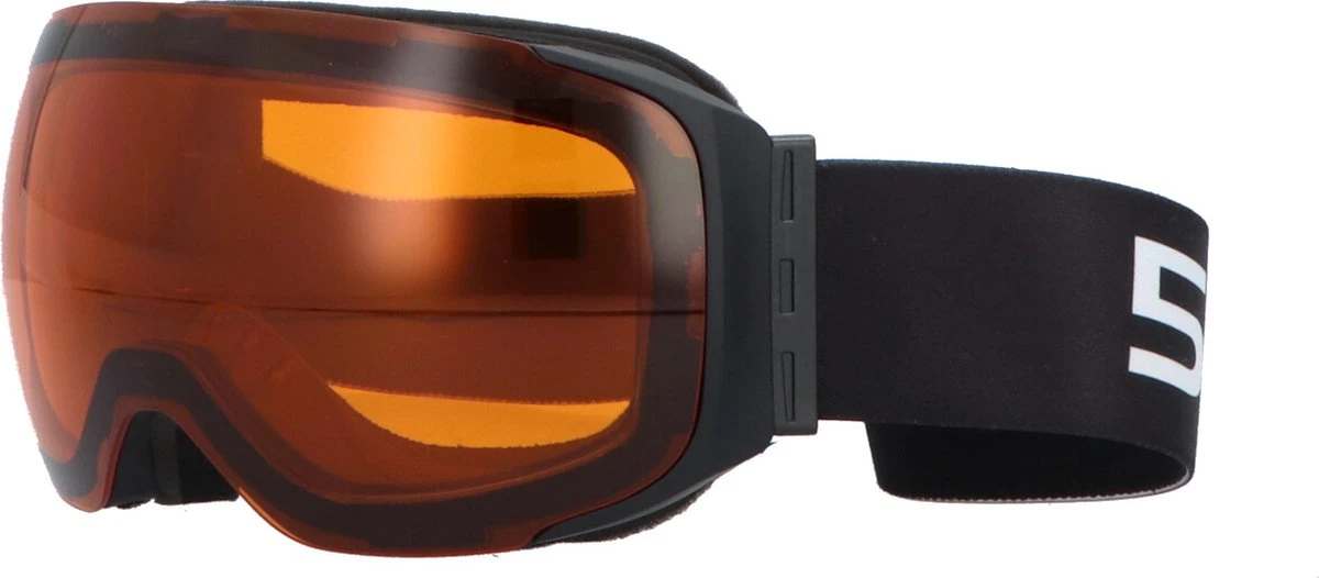 5one® Alpine 9 - Skibril Met 2 Verwisselbare Lenzen - Zwart En Oranje 4 5one® Alpine 9 - Skibril Met 2 Verwisselbare Lenzen - Zwart En Oranje - Afbeelding 2