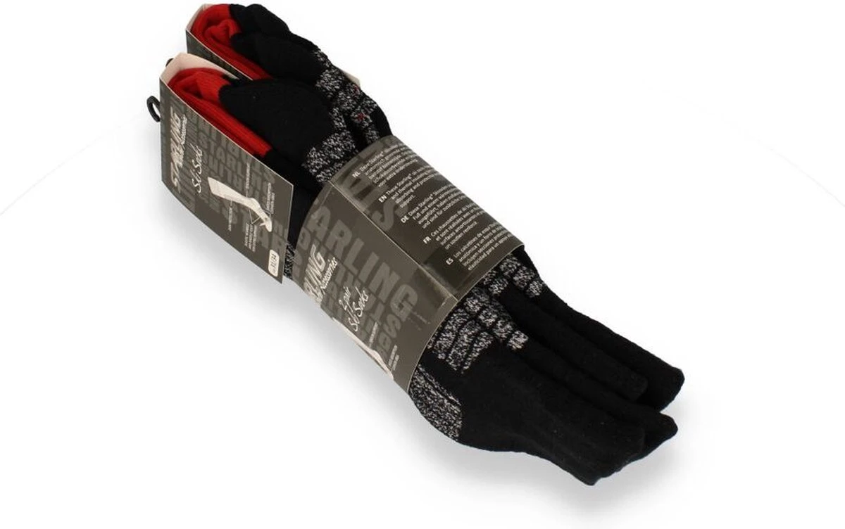 Starling Skikousen - 2-Pack - Whistler - Zwart/Grijs/Rood - 35/38 10 Starling Skikousen - 2-Pack - Whistler - Zwart/Grijs/Rood - 35/38 - Afbeelding 8