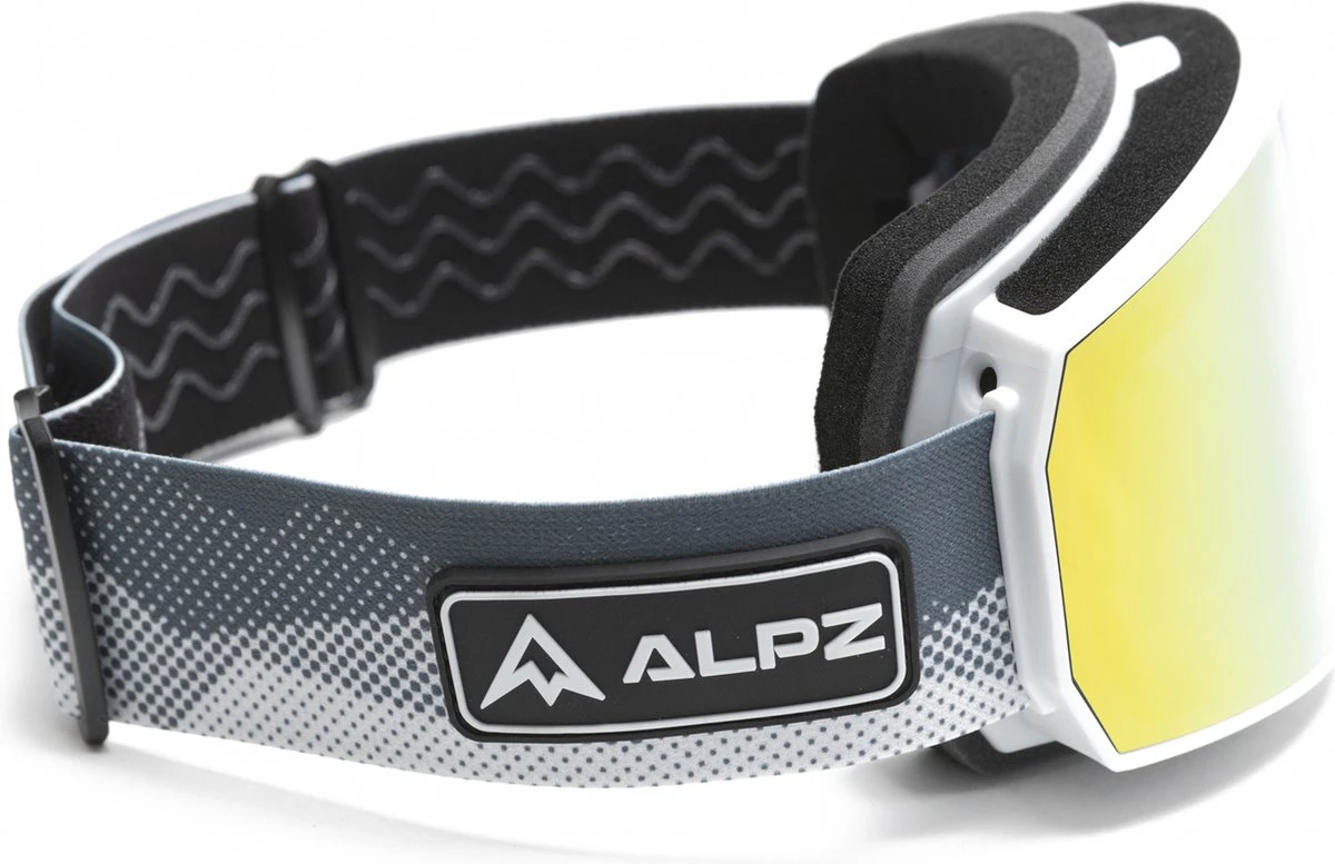 Ski Bril - ALPZ Sprinter White + GRATIS Bandana Black 7 Ski Bril - ALPZ Sprinter White + GRATIS Bandana Black - Afbeelding 5