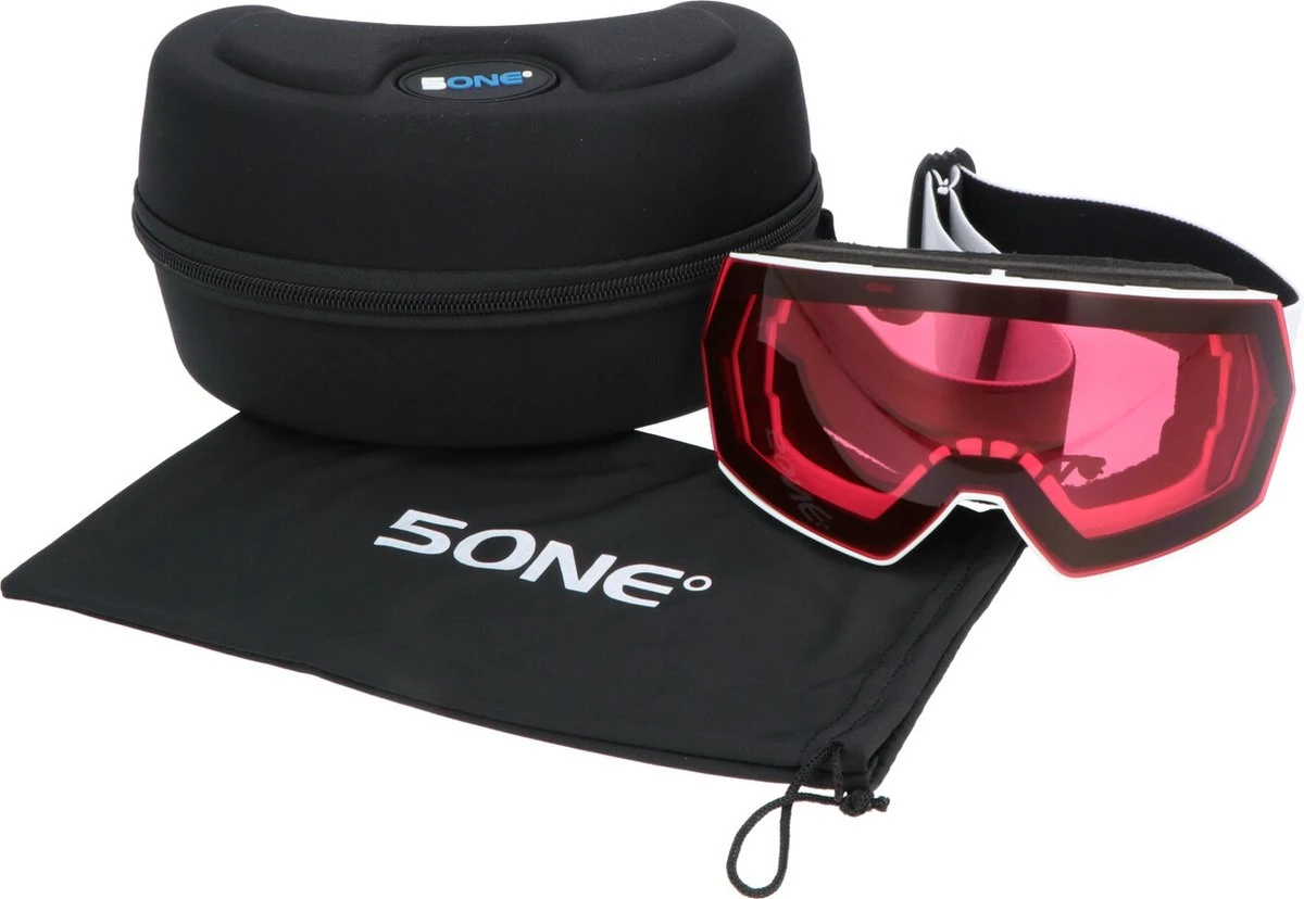 5one® Skibril Alpine 6 Raspberry Skibril Voor Tieners Met 2 Lenzen 15 5one® Skibril Alpine 6 Raspberry Skibril Voor Tieners Met 2 Lenzen - Afbeelding 13