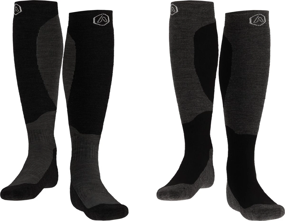 Heat Essentials - Ski Sokken 39-42 - Zwart - 2 Paar - Unisex - Extra Ondersteuning En Demping - Warme Sokken Met Wol - Skisokken Heren - Skisokken Dames - Wintersport Sokken - Huissokken - Compressie Sokken 4 Heat Essentials - Ski Sokken 39-42 - Zwart - 2 Paar - Unisex - Extra Ondersteuning En Demping - Warme Sokken Met Wol - Skisokken Heren - Skisokken Dames - Wintersport Sokken - Huissokken - Compressie Sokken - Afbeelding 2