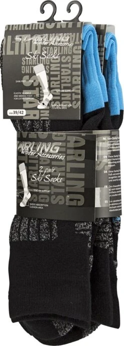 Starling Skikousen - 2-Pack - Whistler - Zwart/Grijs - 35/38 -SINNER || Brunotti || Barts Verkoop 431x1200 9