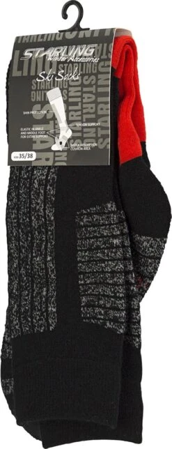 Starling Skikousen - Whistler - Zwart/Grijs/Rood - 39/42 -SINNER || Brunotti || Barts Verkoop 460x1200