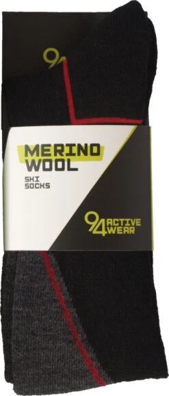 94activewear Skisokken Heren - Maat 43/46 - Merino Wol - Thermo Skisokken - Wintersportsokken - Warme & Droge Voeten - Naadloos - Zwart -SINNER || Brunotti || Barts Verkoop 514x1200 2