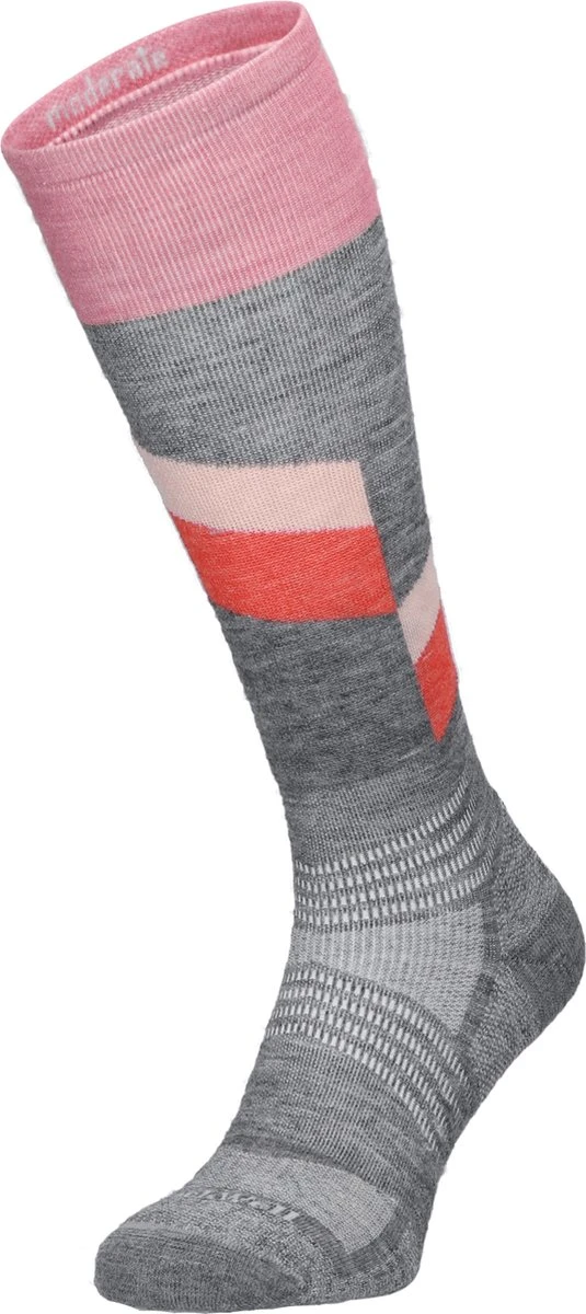 Sockwell Steep Medium Dames Skisokken Klasse 1 Grey | Grijs | 45% Merinowol | Maat M/L | SW115W.800 3 Sockwell Steep Medium Dames Skisokken Klasse 1 Grey | Grijs | 45% Merinowol | Maat M/L | SW115W.800
