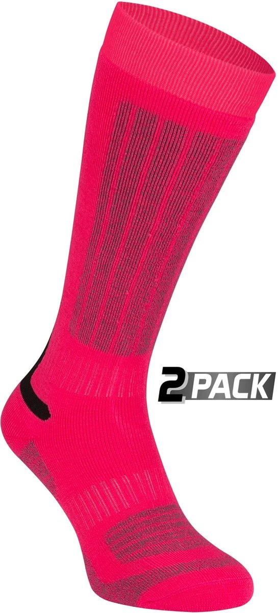 Starling Skikousen - 2-Pack - Whistler - Fuchsia/Grijs - 35/38 3 Starling Skikousen - 2-Pack - Whistler - Fuchsia/Grijs - 35/38