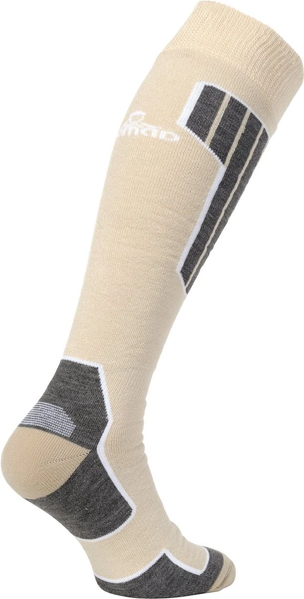 NOMAD® Skisokken Essential 2-Pack | Maat 39/42 Beige | Skiën / Snowboarden / Wandelen | Goede Vochtafvoer | Extra Versteviging | Ski Sokken Heren / Dames 6 NOMAD® Skisokken Essential 2-Pack | Maat 39/42 Beige | Skiën / Snowboarden / Wandelen | Goede Vochtafvoer | Extra Versteviging | Ski Sokken Heren / Dames - Afbeelding 4