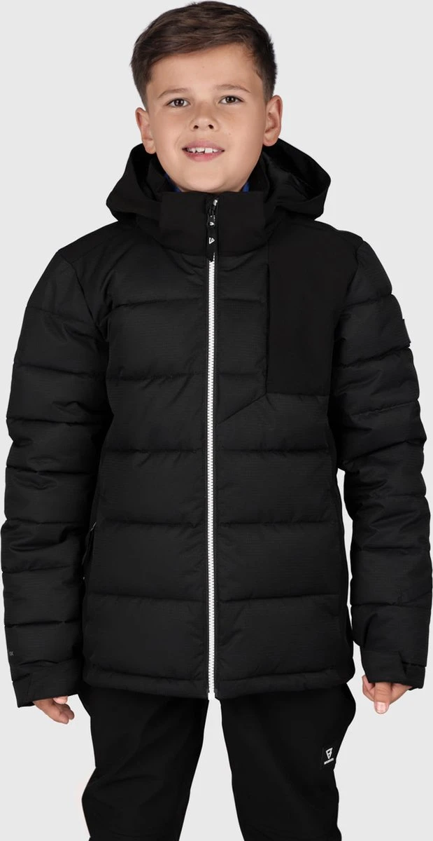 Brunotti Trymaily Jongens Wintersportjas Zwart - Maat 176 4 Brunotti Trymaily Jongens Wintersportjas Zwart - Maat 176 - Afbeelding 2