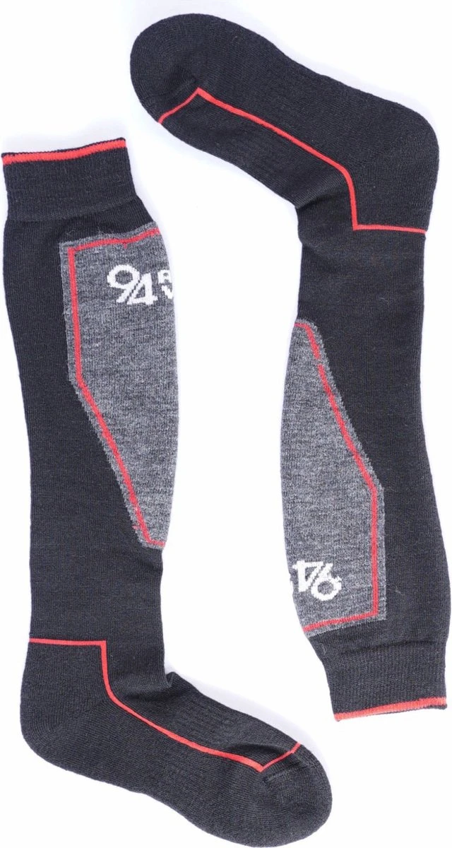 94activewear Skisokken Dames En Heren - Maat 39/42 - Merino Wol - Thermo Skisokken - Wintersportsokken - Warme & Droge Voeten - Naadloos - Zwart 4 94activewear Skisokken Dames En Heren - Maat 39/42 - Merino Wol - Thermo Skisokken - Wintersportsokken - Warme & Droge Voeten - Naadloos - Zwart - Afbeelding 2