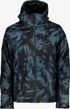 SINNER || Brunotti || Barts Verkoop 7 Mountain Peak Heren Ski-jas Met Print - Zwart - Maat XL