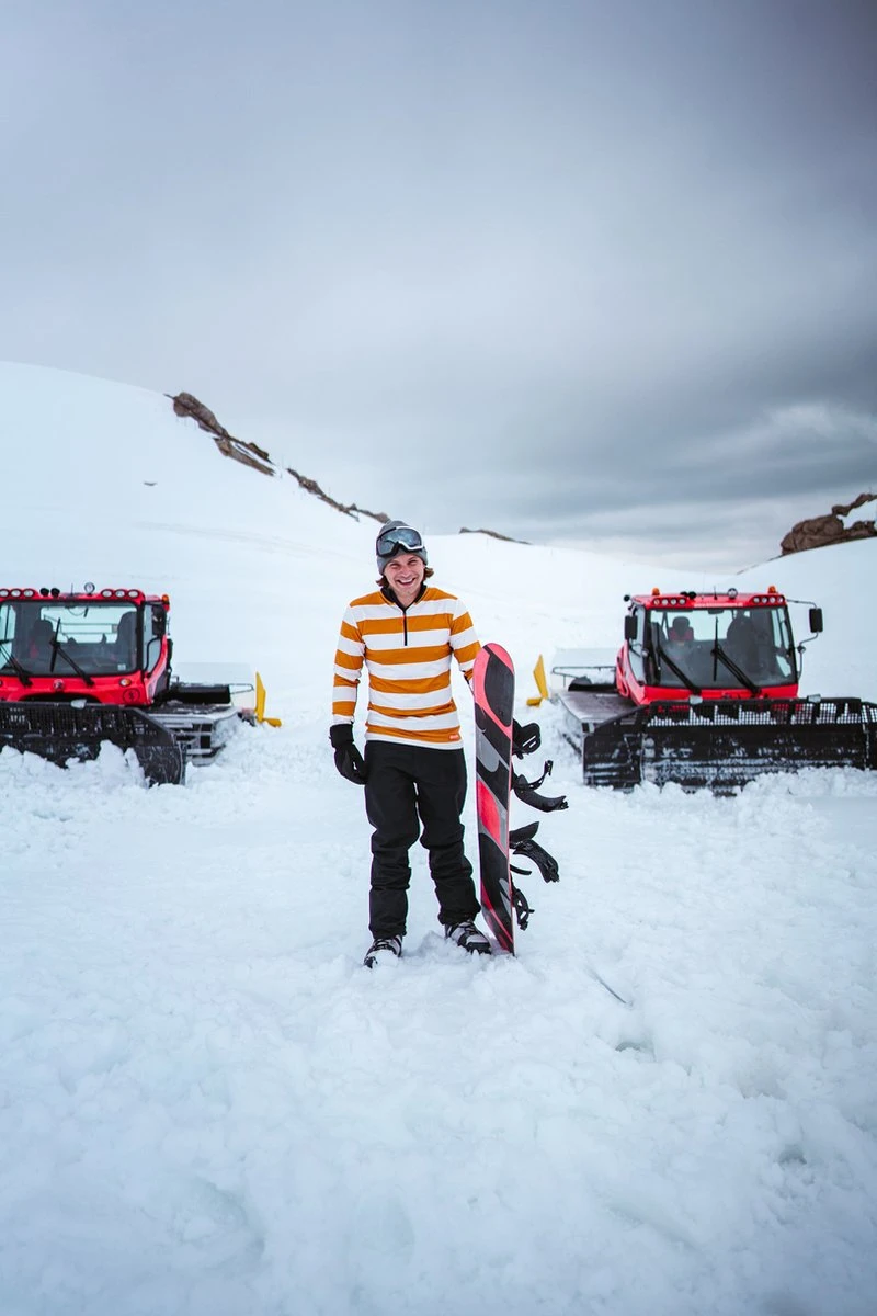 Gareth & Lucas Skipully The Four - Heren L - 100% Gerecycled Polyester - Midlayer Sportshirt - Wintersport 11 Gareth & Lucas Skipully The Four - Heren L - 100% Gerecycled Polyester - Midlayer Sportshirt - Wintersport - Afbeelding 9