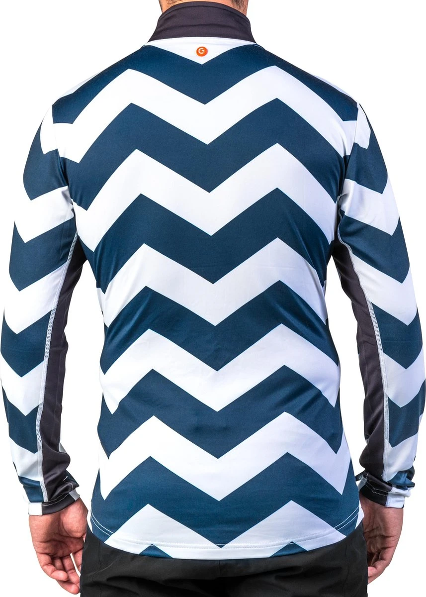 Gareth & Lucas Skipully The Seven - Heren L - 100% Gerecycled Polyester - Midlayer Sportshirt - Wintersport 4 Gareth & Lucas Skipully The Seven - Heren L - 100% Gerecycled Polyester - Midlayer Sportshirt - Wintersport - Afbeelding 2