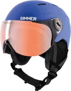 SINNER - Typhoon Visor - Mat BLUE- Unisex - Maat 53